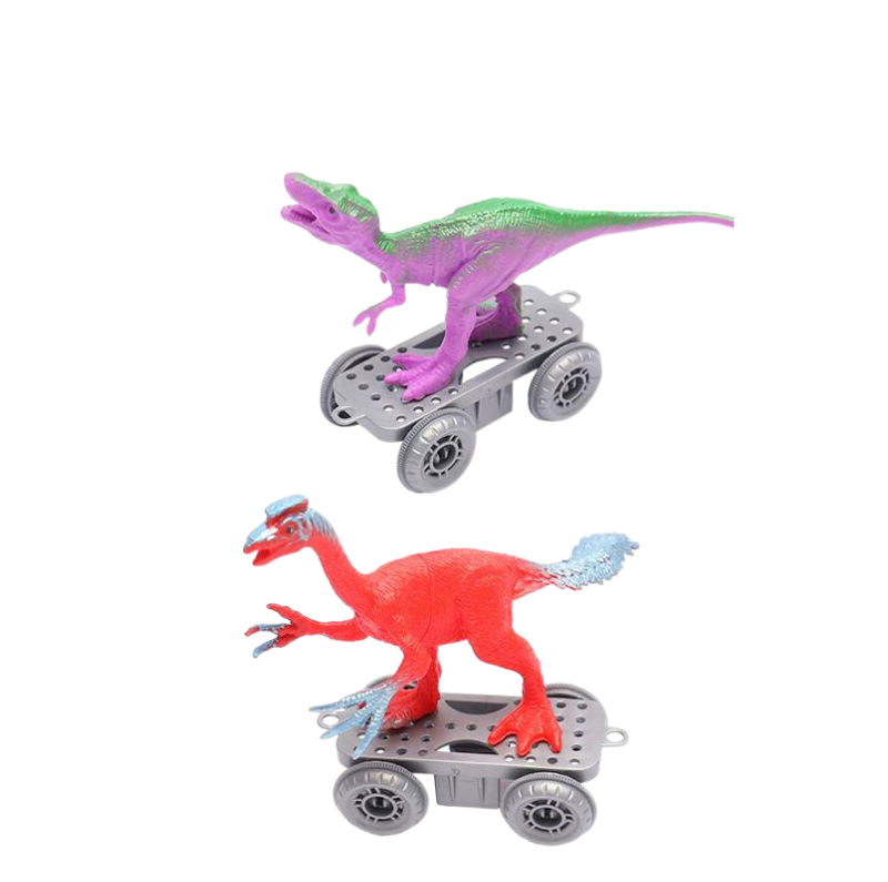 Two little dinosaur trailers